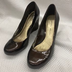 Antonio Melani Brown Wedge Heels